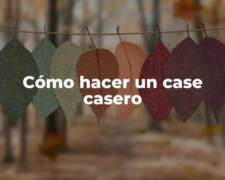 Cómo hacer un case casero