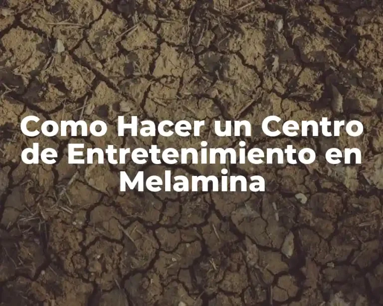 Como Hacer un Centro de Entretenimiento en Melamina