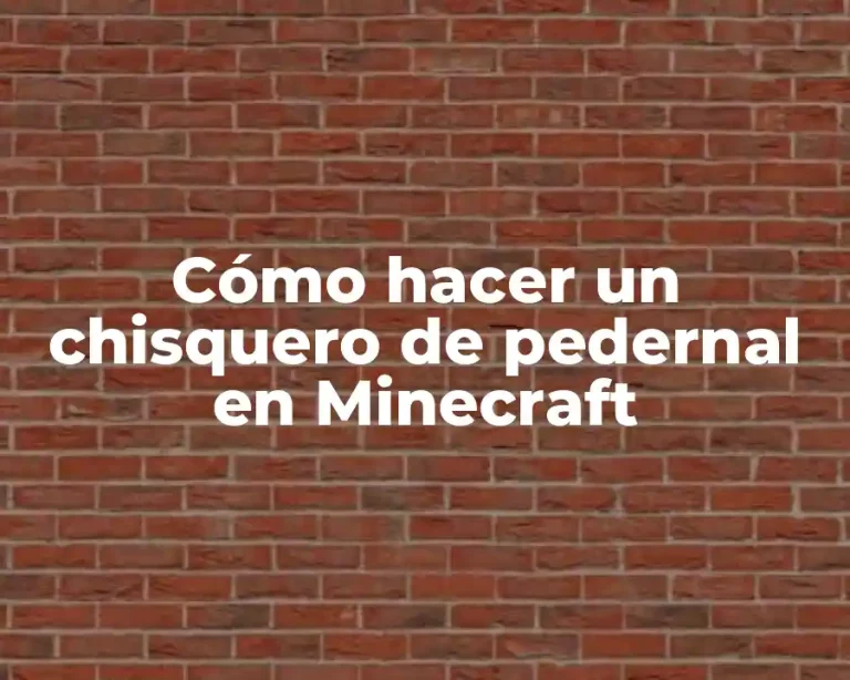Cómo hacer un chisquero de pedernal en Minecraft