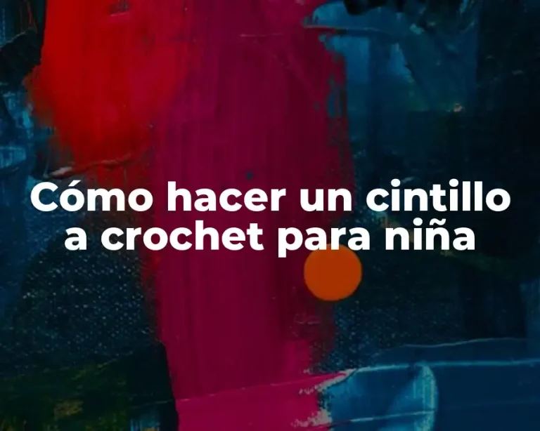 Cómo hacer un cintillo a crochet para niña
