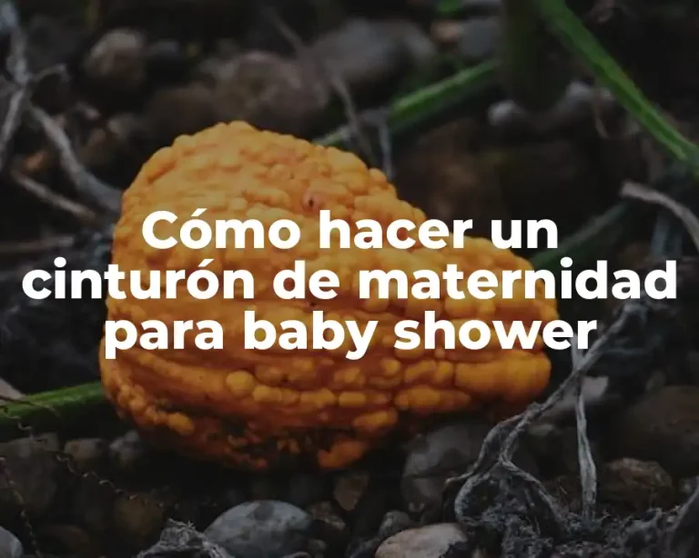 Cómo hacer un cinturón de maternidad para baby shower