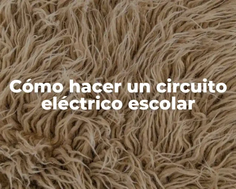 Cómo hacer un circuito eléctrico escolar
