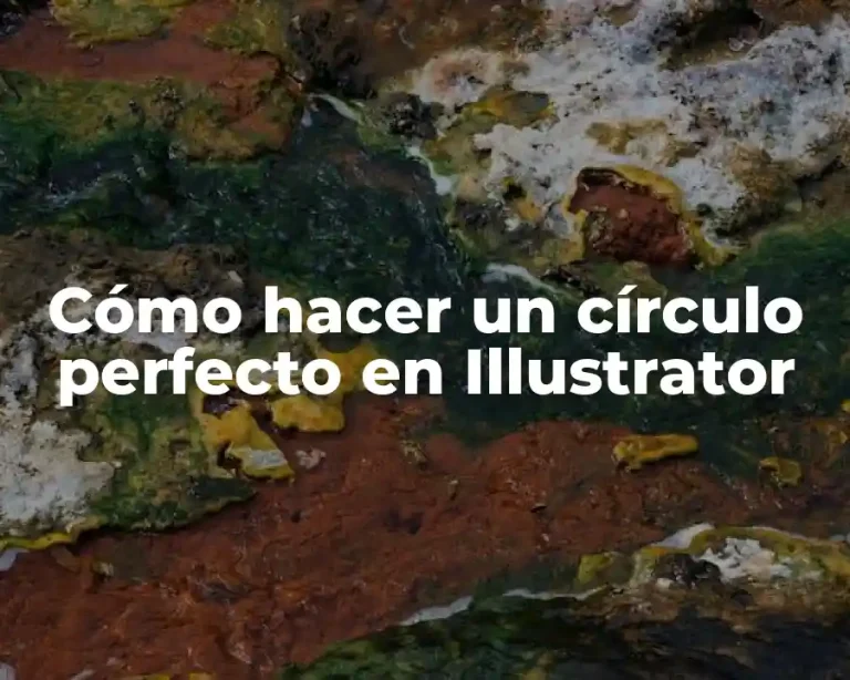 Cómo hacer un círculo perfecto en Illustrator