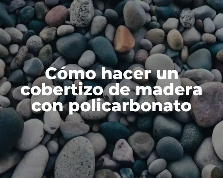 Cómo hacer un cobertizo de madera con policarbonato