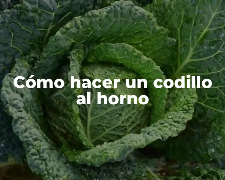 Cómo hacer un codillo al horno