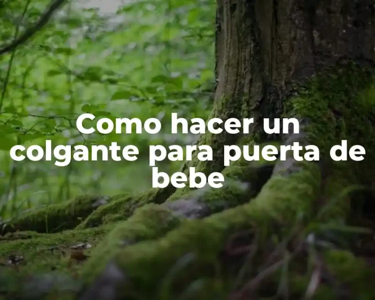 Como hacer un colgante para puerta de bebe