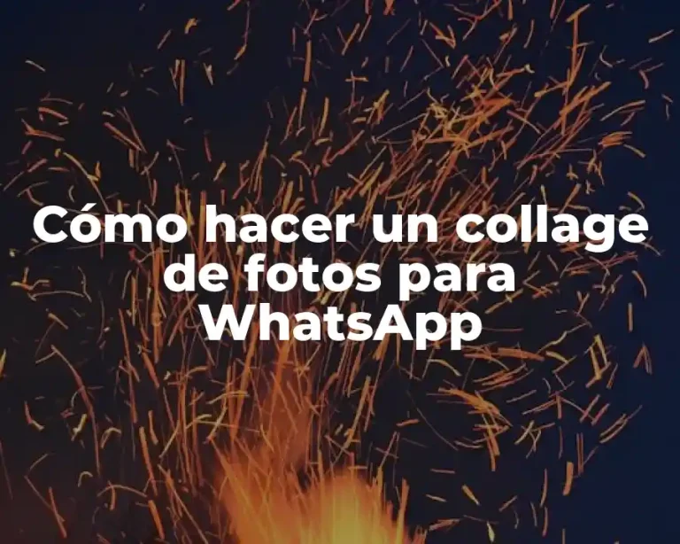 Cómo hacer un collage de fotos para WhatsApp