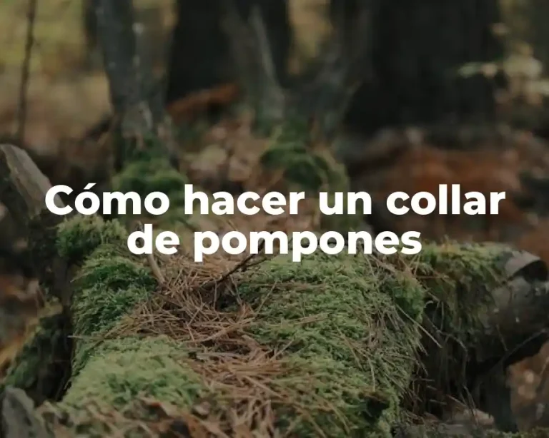 Cómo hacer un collar de pompones