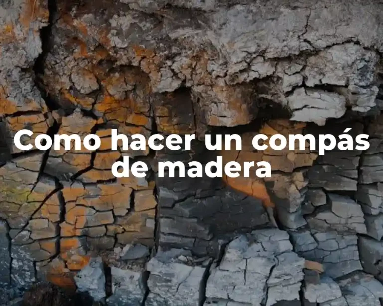 Como hacer un compás de madera