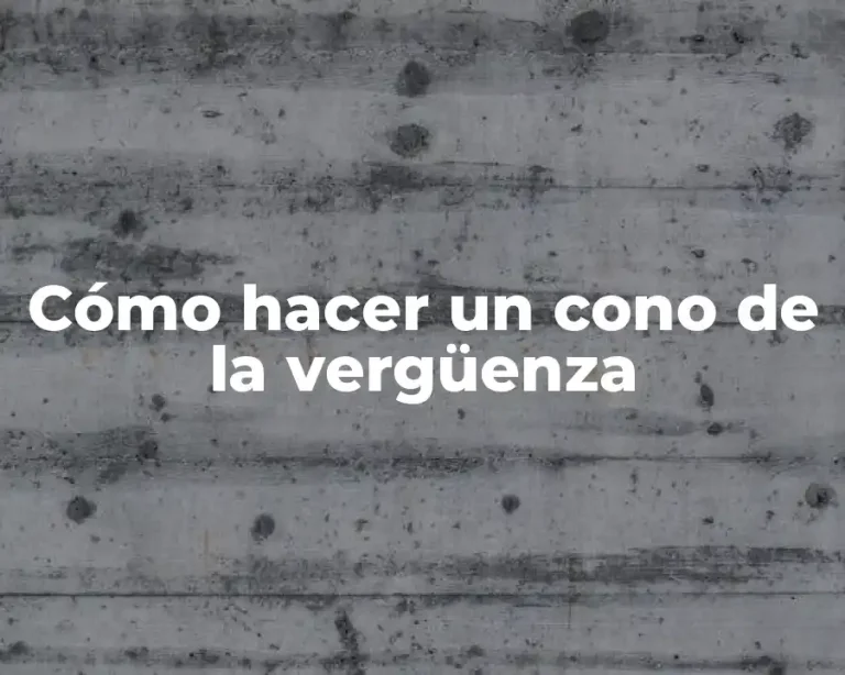 Cómo hacer un cono de la vergüenza