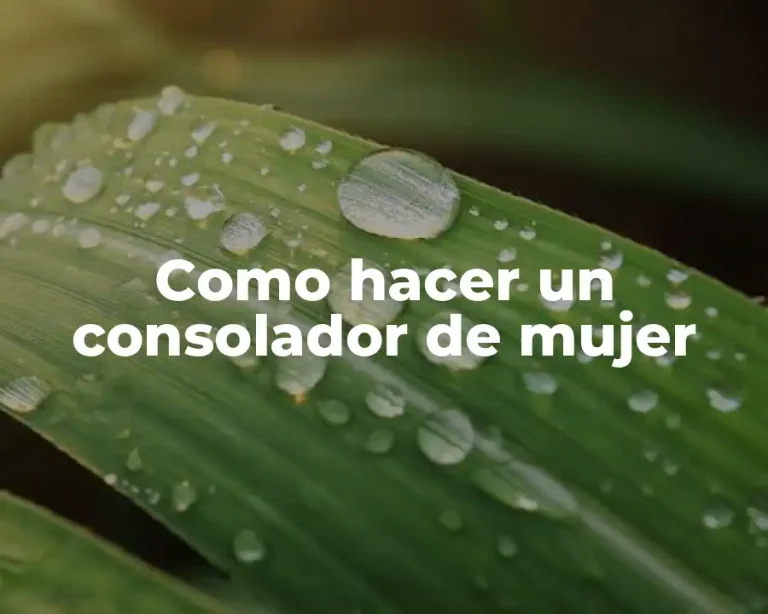 Como hacer un consolador de mujer