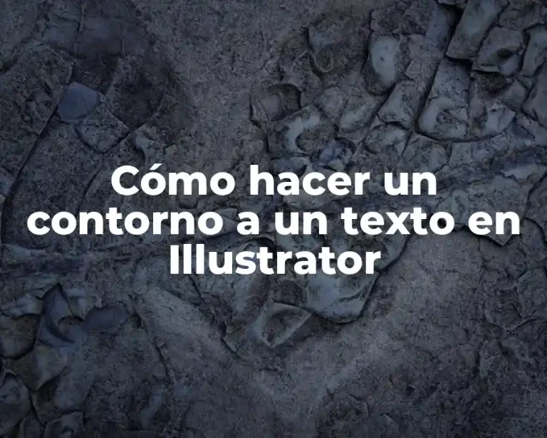 Cómo hacer un contorno a un texto en Illustrator