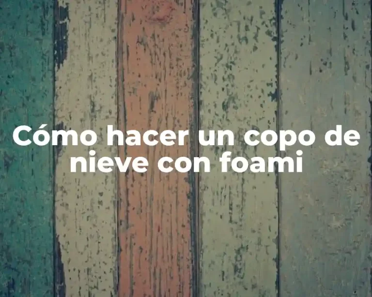Cómo hacer un copo de nieve con foami