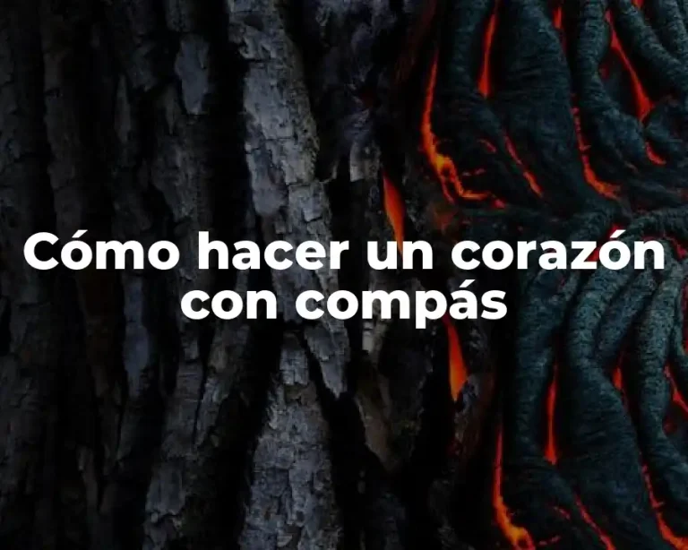 Cómo hacer un corazón con compás