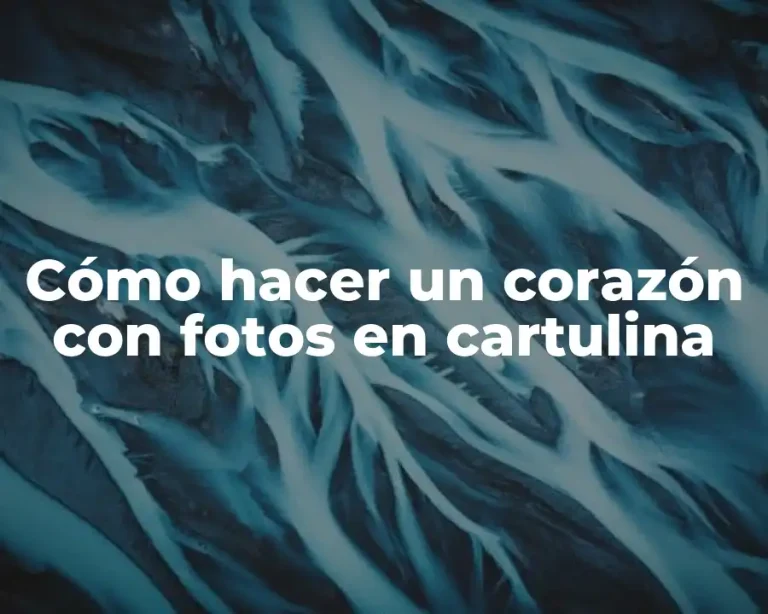 Cómo hacer un corazón con fotos en cartulina