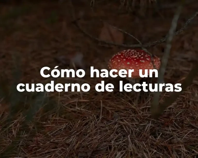 Cómo hacer un cuaderno de lecturas