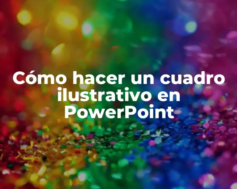 Cómo hacer un cuadro ilustrativo en PowerPoint