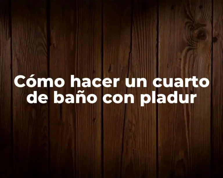 Cómo hacer un cuarto de baño con pladur