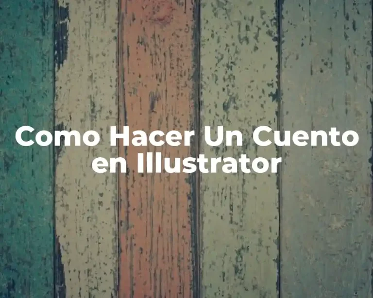 Como Hacer Un Cuento en Illustrator