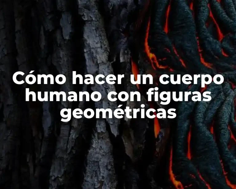 Cómo hacer un cuerpo humano con figuras geométricas