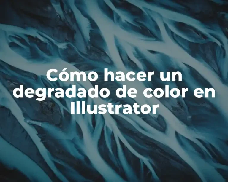Cómo hacer un degradado de color en Illustrator