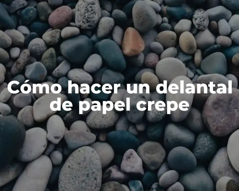 Cómo hacer un delantal de papel crepe