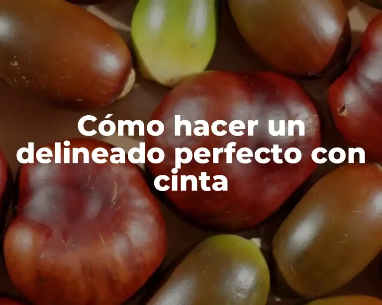 Cómo hacer un delineado perfecto con cinta