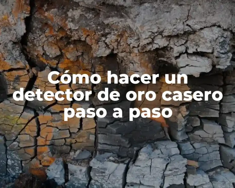 Cómo hacer un detector de oro casero paso a paso