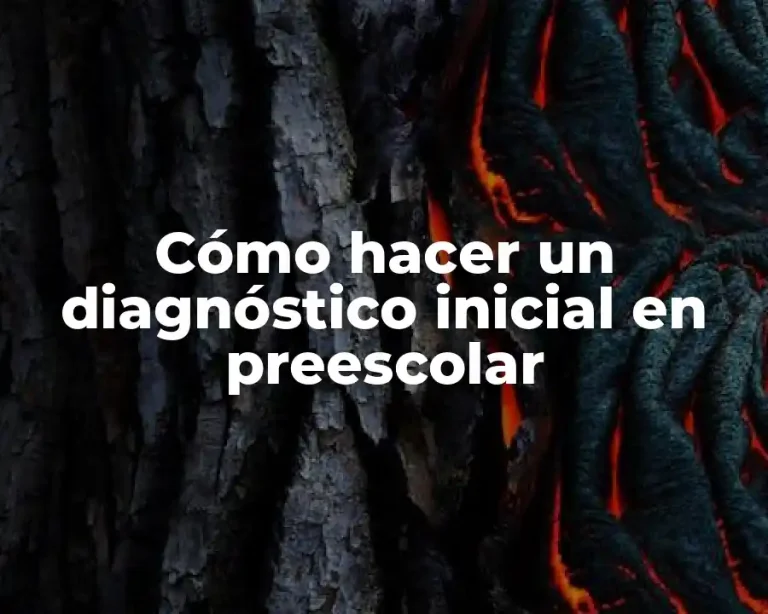 Cómo hacer un diagnóstico inicial en preescolar