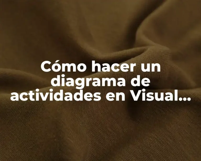 Cómo hacer un diagrama de actividades en Visual Paradigm