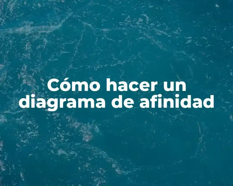 Cómo hacer un diagrama de afinidad