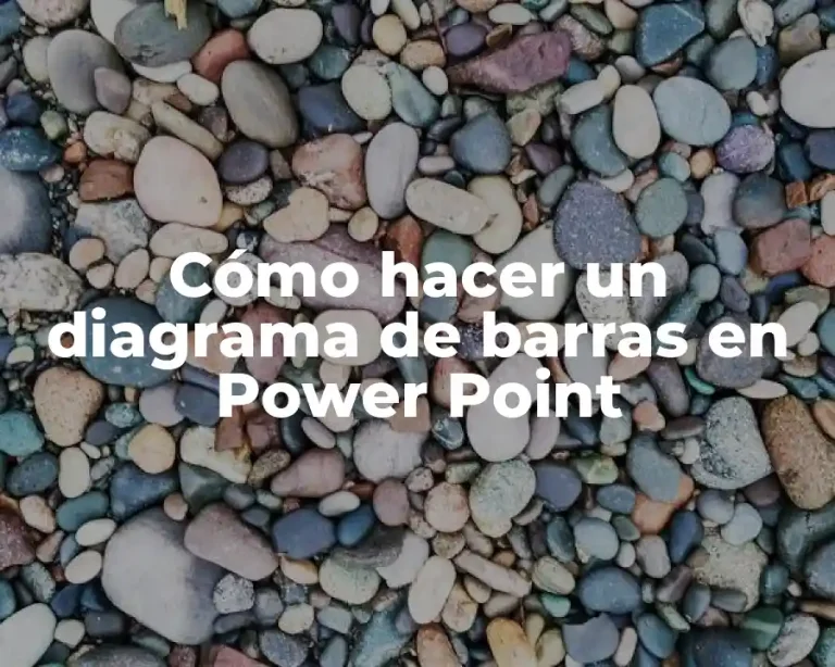 Cómo hacer un diagrama de barras en Power Point