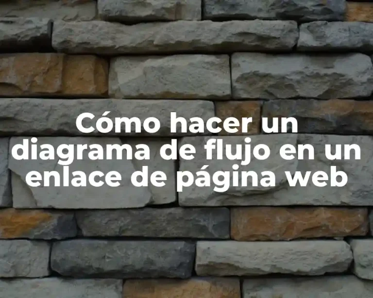 Cómo hacer un diagrama de flujo en un enlace de página web
