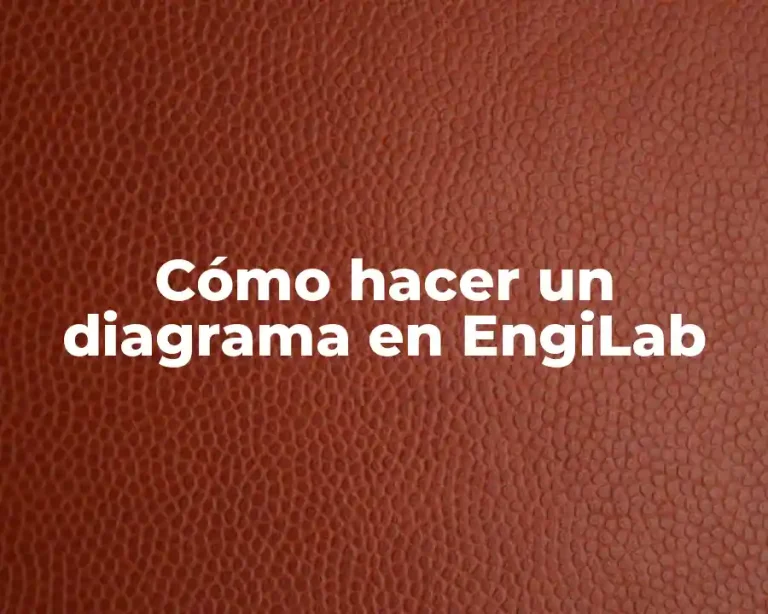 Cómo hacer un diagrama en EngiLab