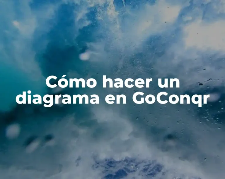Cómo hacer un diagrama en GoConqr