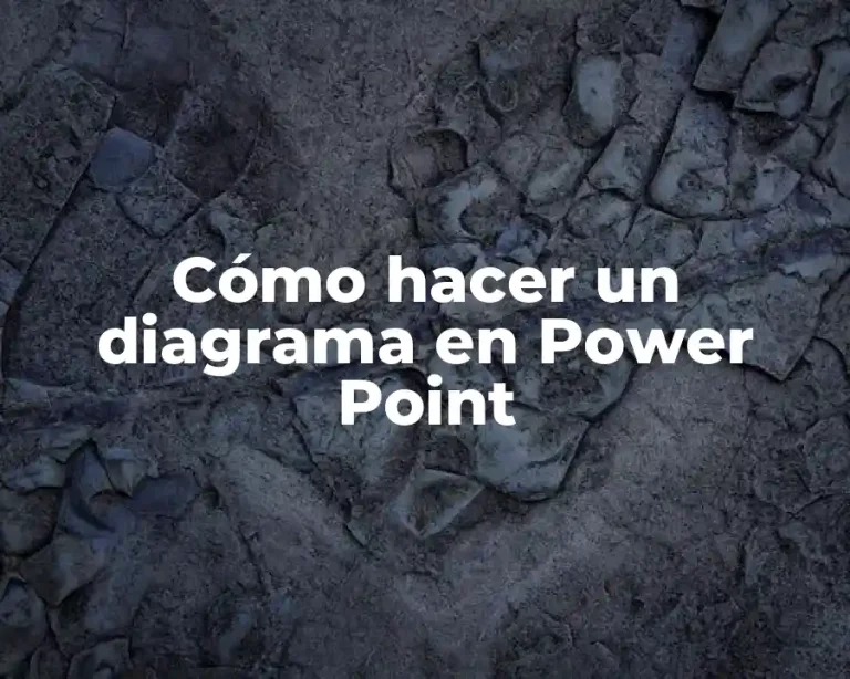 Cómo hacer un diagrama en Power Point