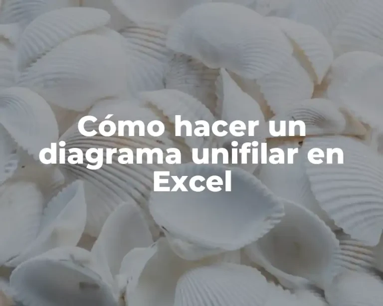 Cómo hacer un diagrama unifilar en Excel