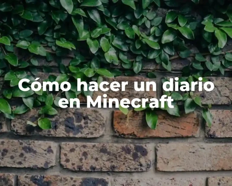 Cómo hacer un diario en Minecraft