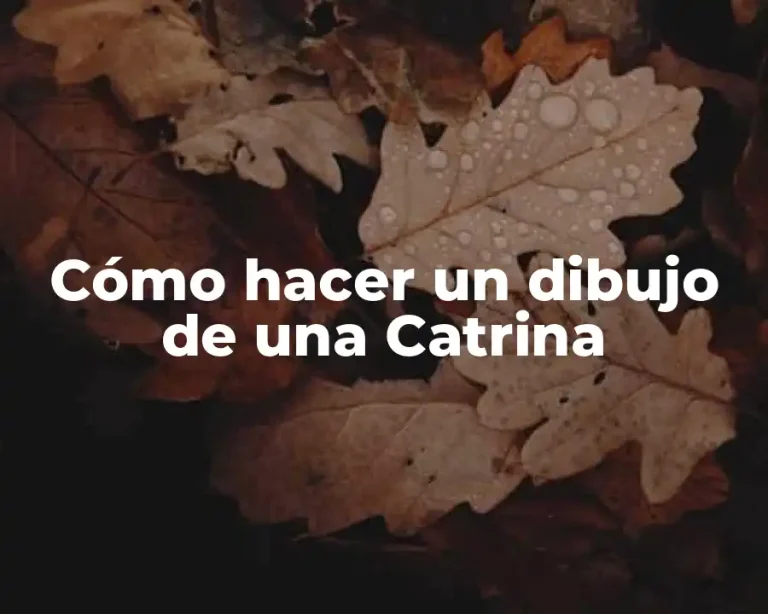 Cómo hacer un dibujo de una Catrina