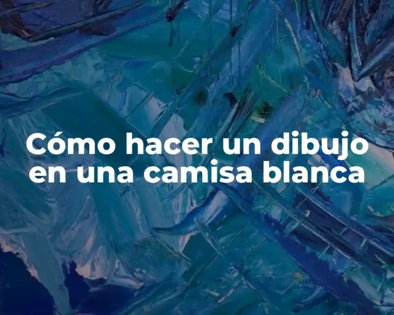 Cómo hacer un dibujo en una camisa blanca
