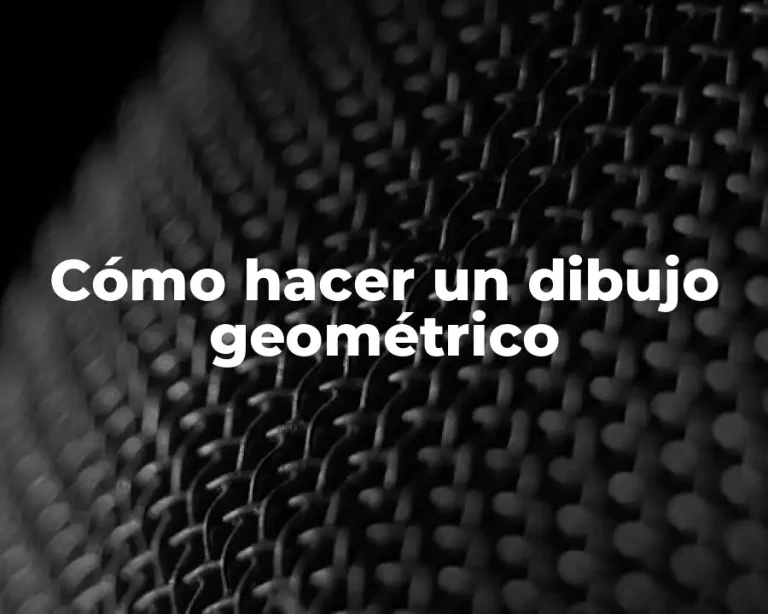 Cómo hacer un dibujo geométrico