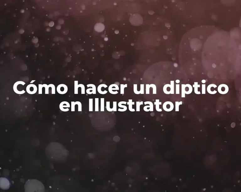 Cómo hacer un diptico en Illustrator