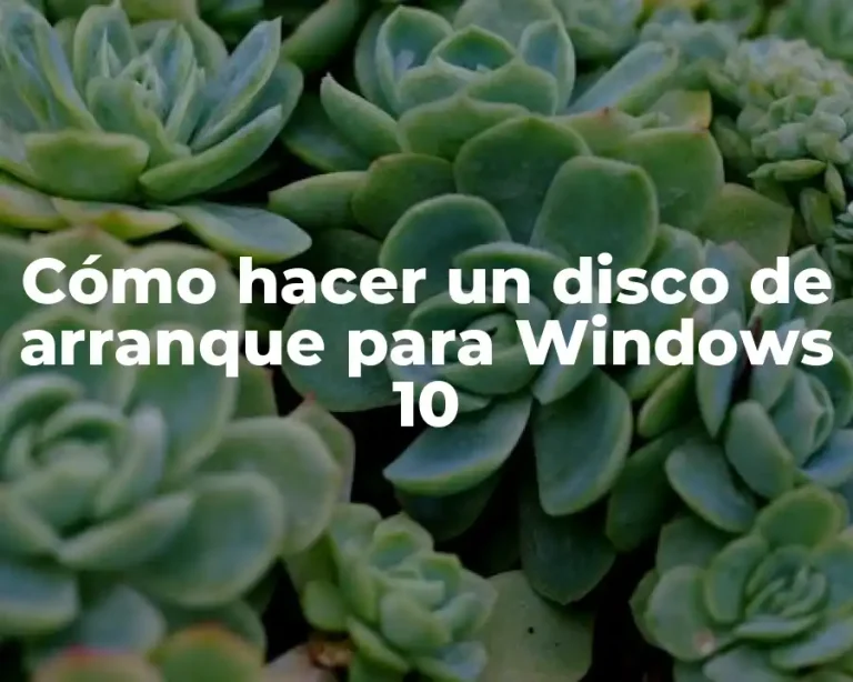 Cómo hacer un disco de arranque para Windows 10