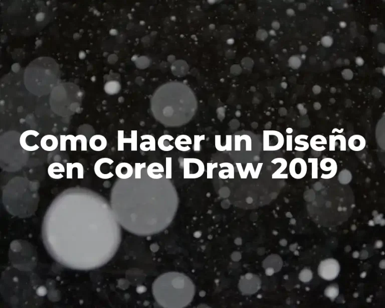 Como Hacer un Diseño en Corel Draw 2019