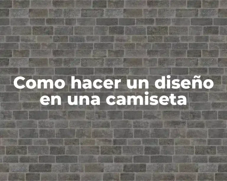 Como hacer un diseño en una camiseta