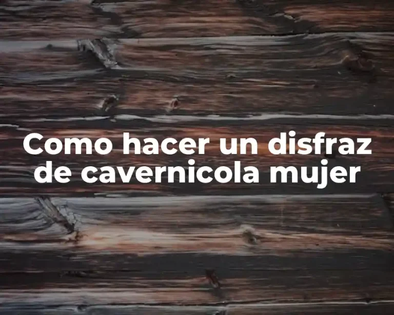 Como hacer un disfraz de cavernicola mujer