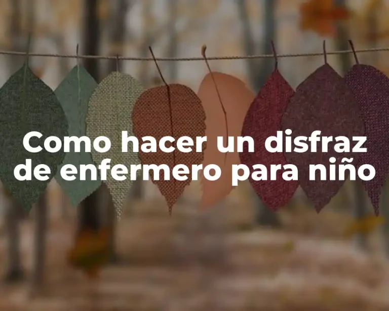 Como hacer un disfraz de enfermero para niño