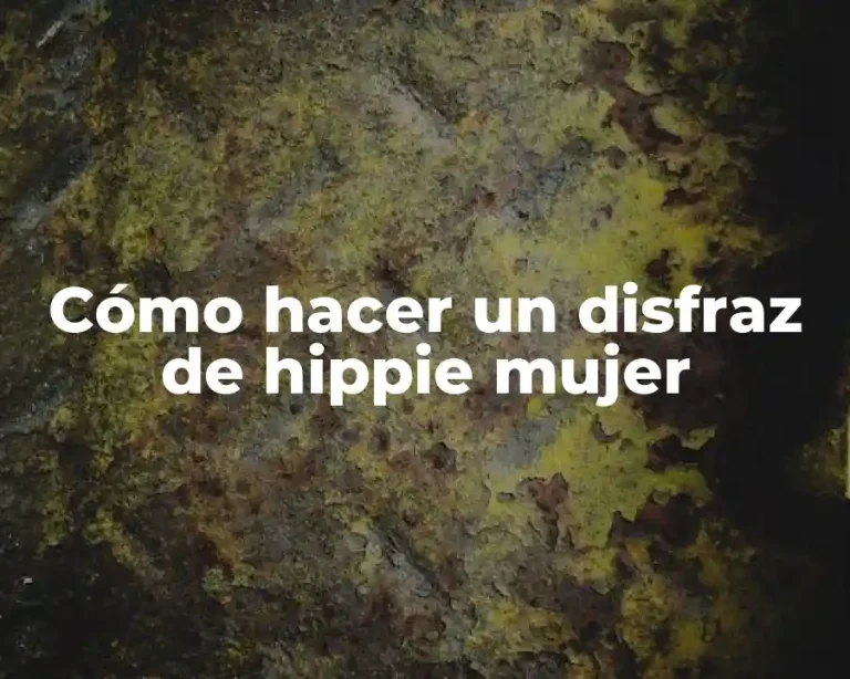Cómo hacer un disfraz de hippie mujer