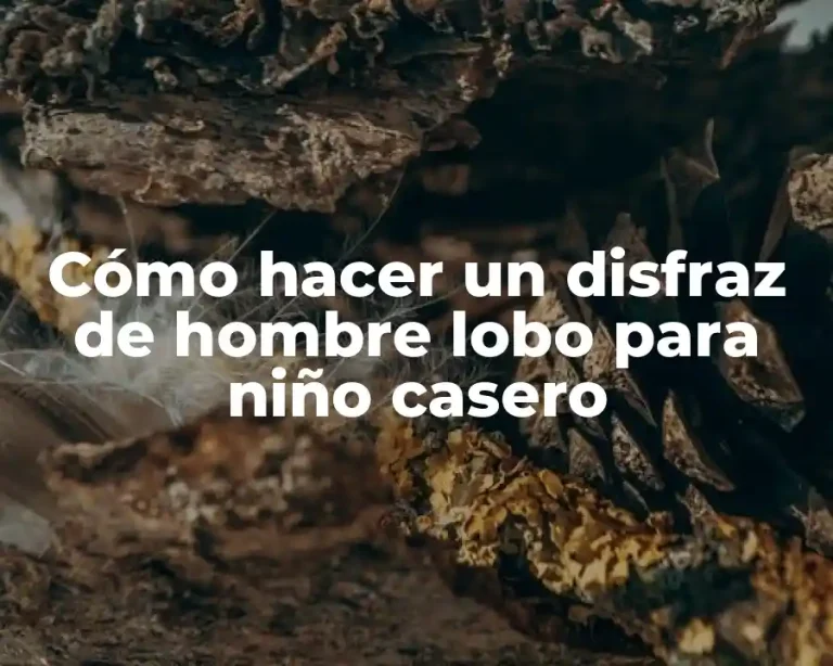 Cómo hacer un disfraz de hombre lobo para niño casero