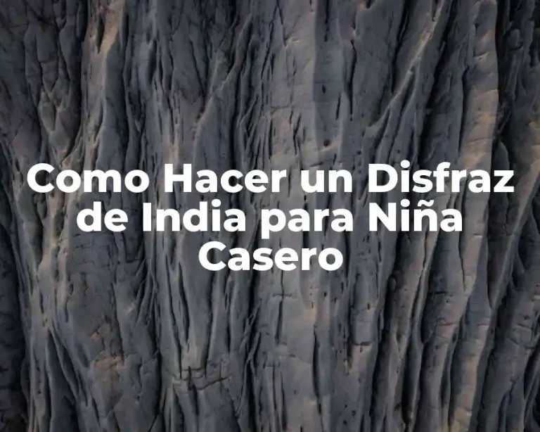 Como Hacer un Disfraz de India para Niña Casero